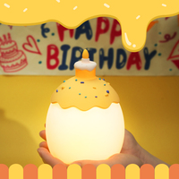 Eiförmige Niedliche Silikon-Tischlampe LED-Nachtlicht für Kinderzimmer Geschenk Schlaf-Nachtlampe für Kinder