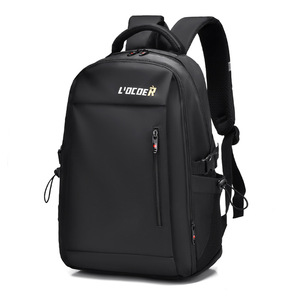 L'Ocoer Men's <b>Backpack</b> <b>Large</b> Capacity 15 Inches Waterproof Oxford Cloth For Commuting Business Travel <b>School</b> - Product Image 5