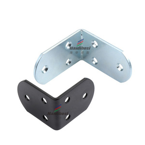 Soporte de Ángulo de Hierro TF-361, Conector de Muebles en Forma de L de Acero Laminado en Frío Negro, Herraje Duradero - Product Image 3