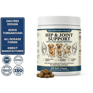 Hüftgelenk-Unterstützung Weiche Kautabletten mit Kollagen für Bänderunterstützung bei Aktiven und Älteren Hunden GMP ISO COA - Product Image 1