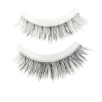 Faux cils naturels 3D en cheveux humains, 15 mm, faits à la main, tige transparente, épais et recourbés, vente en gros