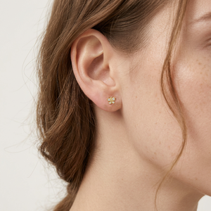 High Quality Handmade New Butterfly <b>Earring</b> Design Jewelry 14K Solid Gold Natural Diamond Single Fine <b>Piercing</b> Jewelry <b>Earring</b> - Product Image 6