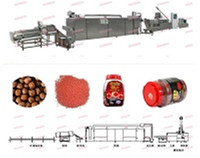 Machine extrudeuse d'aliments pour poissons à double vis avec PLC et moteur, entièrement automatique, haute capacité, pour la fabrication d'aliments flottants