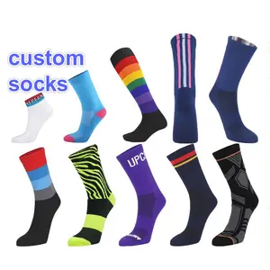 Breathable Wholesales Custom Knitting High Quality Running Socks Cotton Nylon Mixed Custom Logo Sport Socks