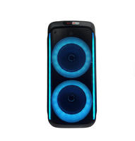 Enceinte portable avec subwoofer de 6,5 pouces, batterie 3600 mAh, éclairage LED RGB, puissance de crête de 20 W, son riche, karaoké