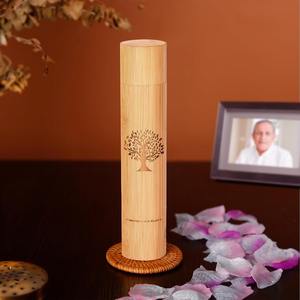 Ataúd de urna para mascotas de bambú ecológico de lujo moderno para perros y gatos cremación personalizada - Product Image 2