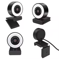Webcam Full HD USB 1080P HD Streaming avec lumière de remplissage LED Capteur d'image CMOS pour la diffusion en direct et les cours en ligne