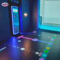 Nouveaux scénarios : projecteur interactif tout-en-un pour sol, écran tactile immersif, jeu intelligent pour les centres de divertissement familial