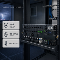 Système d'alimentation télécom 48V 300A, montage en rack 8U, redresseur intégré pour réseau de communication, station de base 5G