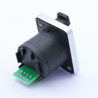 Conector de Módulo RJ45 para PCB, Conector Hembra RJ45 Impermeable, Conector de Red Ethernet para Montaje en Panel