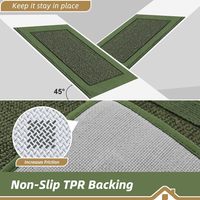 Tapis de porte d'intérieur 24 "x 36" Dirt Trapper Tapis d'entrée antidérapants Tapis de bienvenue absorbants lavables