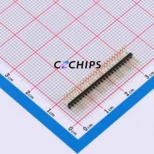 X1311WR-24J-C26D40 Pin Header Bent Lead Through Hole,P=1.27mm Connector 1x24P 1.27mm 1.27mm Pin Header - Product Image 1