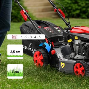 Cortadora de Césped de Alta Productividad con Tracción Trasera, Motor de Gasolina de 146 cm3, 2.6 KW, Carcasa de Acero de 29 kg, Ajuste de Altura de Corte de 5 Niveles, Productiva - Product Image 5