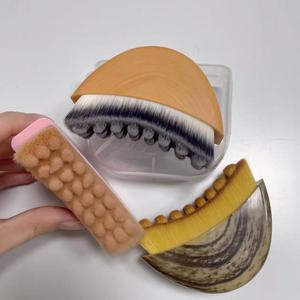 Spazzola per il Corpo in Setole Sintetiche Morbide Vegane, Etichetta Privata Personalizzata, Spazzola per Massaggio Linfatico e Modellamento del Viso - Product Image 3