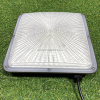 Plafonnier LED d'extérieur étanche IP65 40W 60W 80W 100W 120W pour stations d'éclairage, éclairage de canopée carré à LED