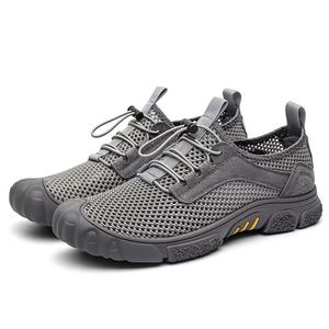 Nouvelles chaussures de sport d'extérieur à lacets pour la pêche, respirantes, monobloc, en maille fine perforée, décontractées pour le printemps et l'automne - Product Image 6