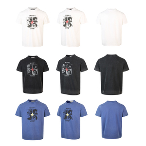 <span class=keywords><strong>T</strong></span>-<span class=keywords><strong>shirt</strong></span> Grafica Vintage Zewu Rock <span class=keywords><strong>Band</strong></span> - Manica Corta, Cotone Lavato, Top per Festival <span class=keywords><strong>Musicali</strong></span> - Product Image 6