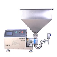 Machine de remplissage semi-automatique à pompe rotative servo à lobes et pistons pour huiles, crèmes et pâtes épaisses, et liquides visqueux