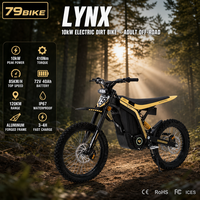 Moto électrique tout-terrain de motocross 72V 40Ah 10KW pour adultes, Enduro, vitesse de pointe 85 km/h, cadre en aluminium, puissance maximale, tout-terrain