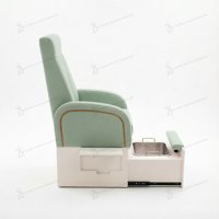 Sillón de Masaje de Pies Profesional con Bañera Extraíble para Pedicura, Sillas de Pedicura sin Plomería, Silla de Spa para Salón de Uñas