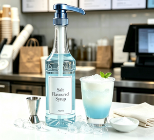 Pompe à sirop de café bleue électroplaquée 28/400 5cc 8cc 10cc en PP de qualité alimentaire pour bouteille de sirop Torani Monin, usage café et bar - Product Image 3