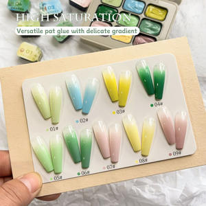 Vente en gros de vernis à ongles sans hema de haute qualité, palette de crème gelée solide, série de couleurs, vernis gel uv - Product Image 3