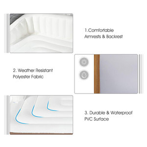 Factory Direct Sales TPU <strong>Inflatable</strong> <strong>Floating</strong> Lounge With Canopy <strong>Inflatable</strong> Island Outdoor Pool for Swimming Party - Product Image 5