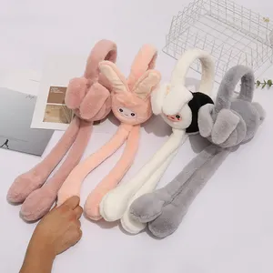 Professional Design Mixed Color Cute Rabbit Warm Kid Earmuff For Girls Fancy Ear Muffs