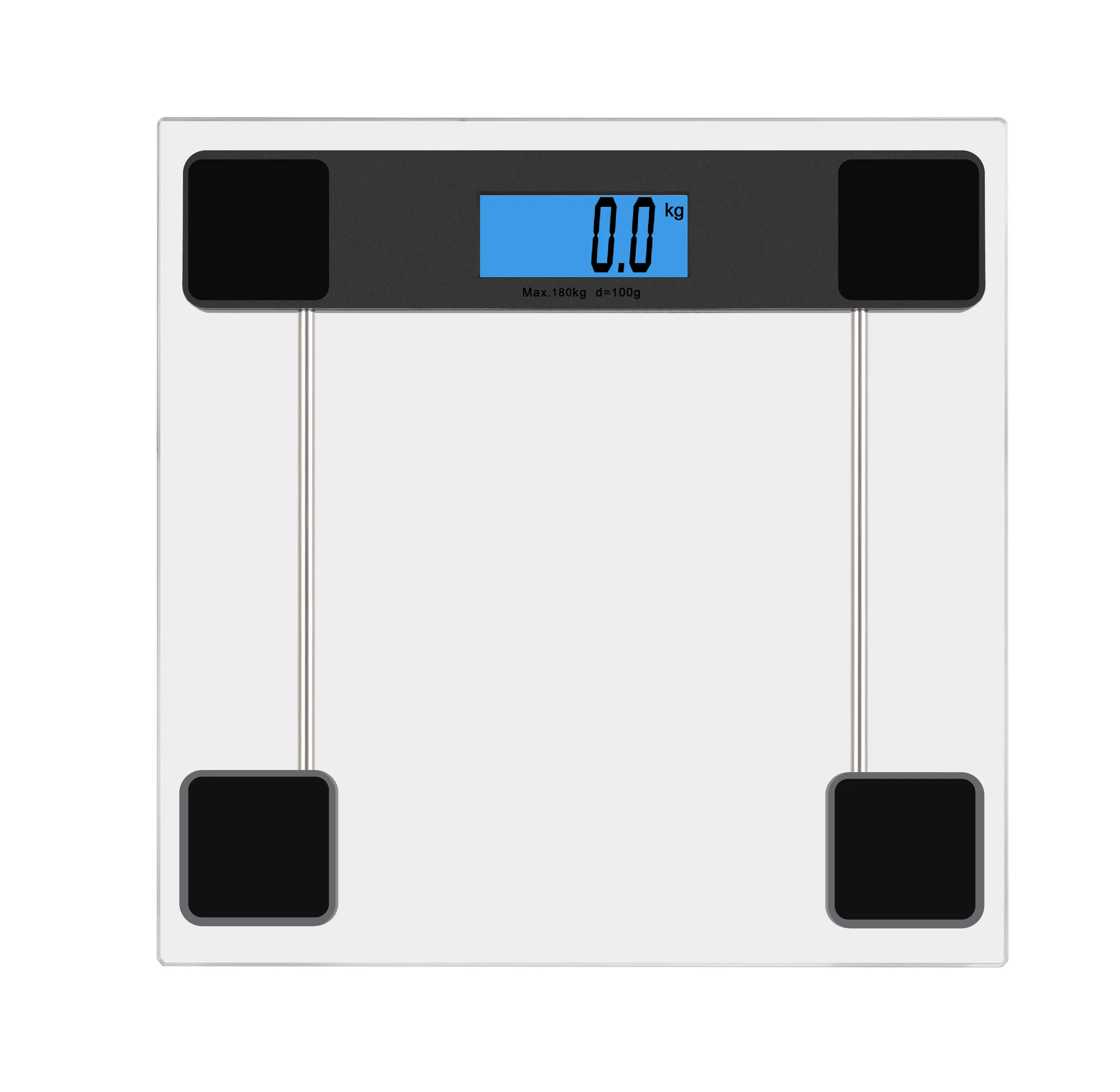 Электронные весы для ванной комнаты, прибор для отслеживания здорового веса, для измерения массы тела, нагрузки и низкого заряда батареи, 2 батарейки AAA