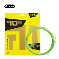 Cordage de tennis TAAN T10 de haute qualité, durable et confortable, longueur 12 m, calibre 1,25 mm, multicolore, raquette de tennis en polyester et fibre de nylon