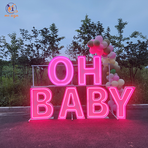 Đèn chữ cái số LED khổng lồ RGB 3ft 4ft 5ft Oh BABY khuyến mãi nóng 2026 dùng trang trí sân khấu đám cưới, tiệc ngoài trời - Product Image 6