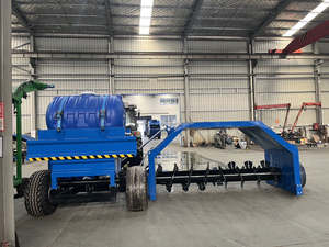 Machine à retourner le compost à remorquage pour tracteur, équipement pour déchets solides agricoles, ferme laitière, fumier de volaille, engrais organique - Product Image 6