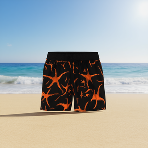 Costume da Bagno HDJ con Stampa di Stelle Marine, Asciugatura Rapida, Unisex, Taglie 6-16, Abbigliamento da Spiaggia per Bambini, Casual in Poliestere Intrecciato - Product Image 2