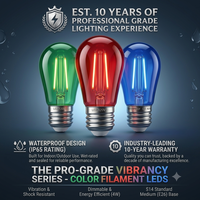 Ampoule LED à filament colorée S14 très vendue, 220V, pour extérieur, cour résidentielle, lumière décorative d'ambiance avec télécommande