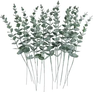 인공 유칼립투스 줄기 인공 유칼립투스 잎 가짜 녹지 지점 웨딩 중심 꽃 꽃꽂이