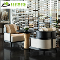 Ensemble de mobilier de restaurant et d'hôtel moderne et durable : banquette, table à manger, chaise, mobilier de salle à manger commercial, mobilier de salon personnalisé en pierre