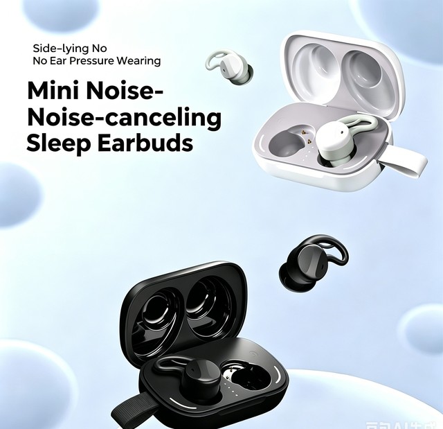 New Sleeping Earbuds Noise Cancelling Music Stereo Sound In-ear Mini Soft Sleep Earphones for Side Sleepers