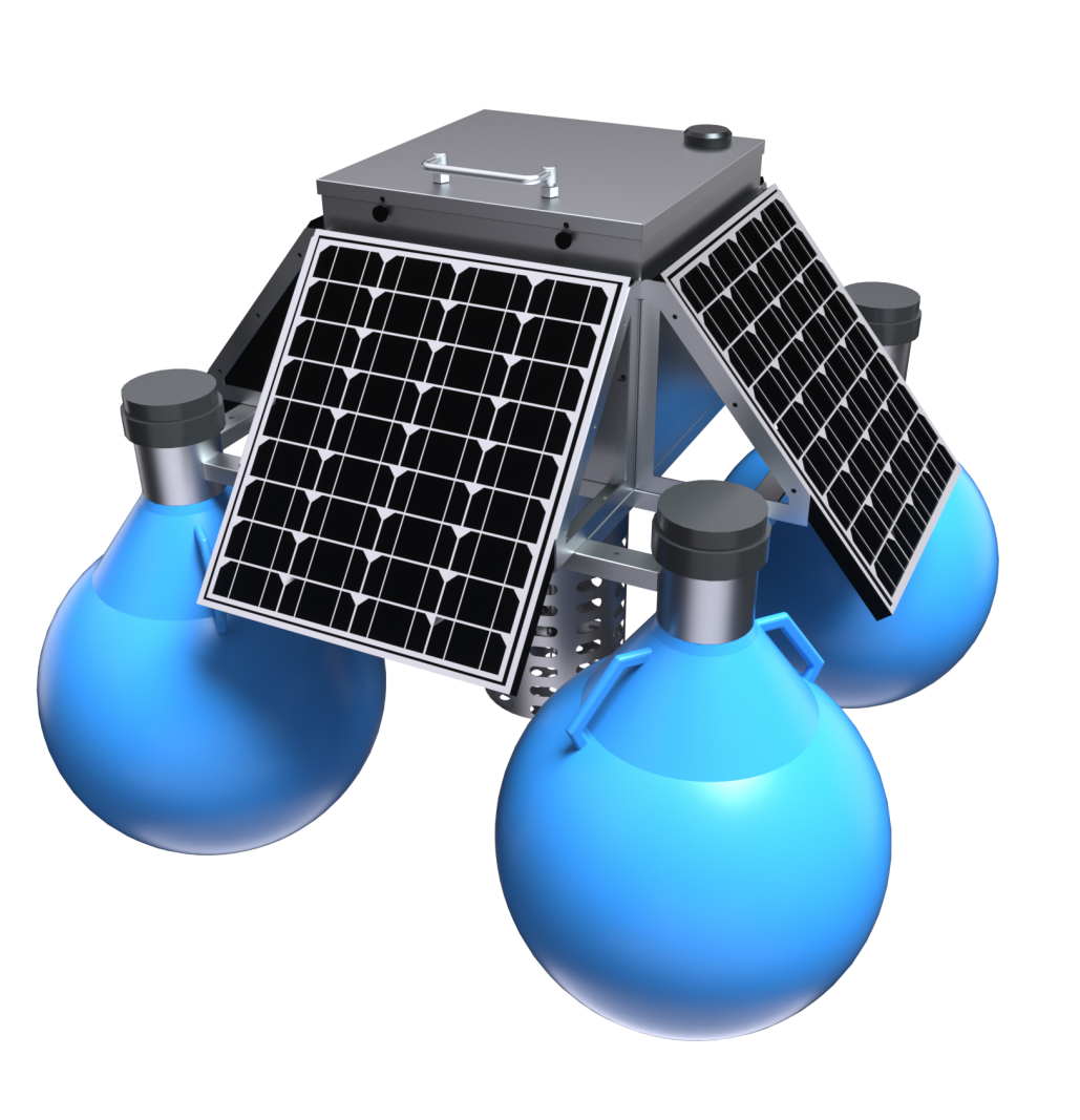 MULTI PARAMETER WITH FLOATING SOLAR POWER WATER PH DO EC TURBIDITY TEMPERATURE AMMONIA NITRATE WATER QUALITY SENSOR