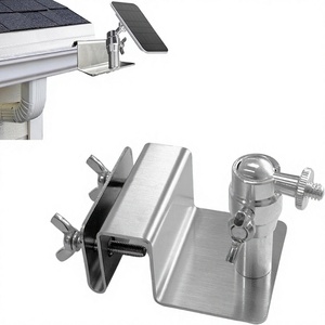 Soporte de Seguridad para Cámara Solar de Acero Inoxidable para Canalón, Ajustable, Sin Perforación, para RV, Camper, Van, Soporte Seguro para Exteriores AMZ-RV04 - Product Image 1