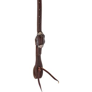 บังเหียนม้าแบบตะวันตก Weaver Equine Leather Sliding Ear Headstall สีน้ำตาลขัดเงา พร้อมฮาร์ดแวร์เหล็ก - Product Image 2