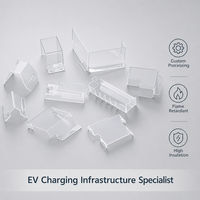 Composants de protection en polycarbonate (PC) usinés CNC sur mesure, gravés, pliables et résistants à la chaleur pour chargeurs de véhicules électriques et applications énergies nouvelles