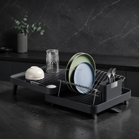 Égouttoir à vaisselle pliable en acier inoxydable WIREKING, à poser sur l'évier, gain de place, pour comptoir de cuisine