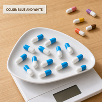 Capsules vides personnalisables multicolores en HPMC de origine végétale, imprimables, tailles 000, 00, 0, 1, 2, 3, 4, vente en gros en vrac