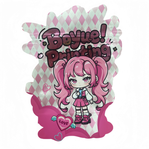 Custom Printed Special Irregular Shaped Stand Up Pouch Resealable Zipper Plastic <b>Bag</b> For Cartoon Snack Toy Packaging - Product Image 1
