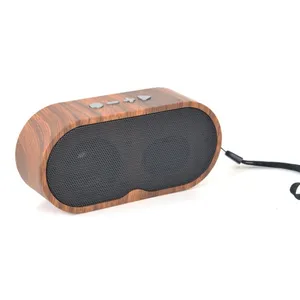 Nieuwe Collectie F3 Retro Wood-Grain Mini Wireless Speaker Portable Speaker Smart Outdoor Speaker