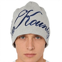 Vente en gros de bonnets en jacquard gothique Y2K d'hiver, logo personnalisé, broderie 3D, bonnet tricoté, méthode d'impression à la main, tissu commun 100%