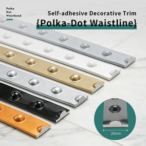 Bande décorative murale autocollante DIY, flexible, pour moulures, bordures, cadres <span class=keywords><strong>de</strong></span> <span class=keywords><strong>miroir</strong></span> et revêtements <span class=keywords><strong>de</strong></span> salle <span class=keywords><strong>de</strong></span> bain - Product Image 2