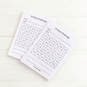 31-Day Self-Discipline Notebook Simple Habit Formation Study Office Planner <b>Book</b> Goal Sticky <b>Notes</b> Back-to-School Essentials - Product Image 3