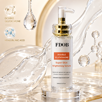 Sérum Double Glutathion Acide Hyaluronique Éclaircissant Visage OEM ODM 100ml Logo Personnalisé Marque Privée Usine