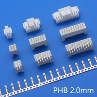 Konektor PHB 2.0MM 2/3/4/5/6/7/8/9/10pin PHB2.0 Steker Jantan + Betina + Crimp